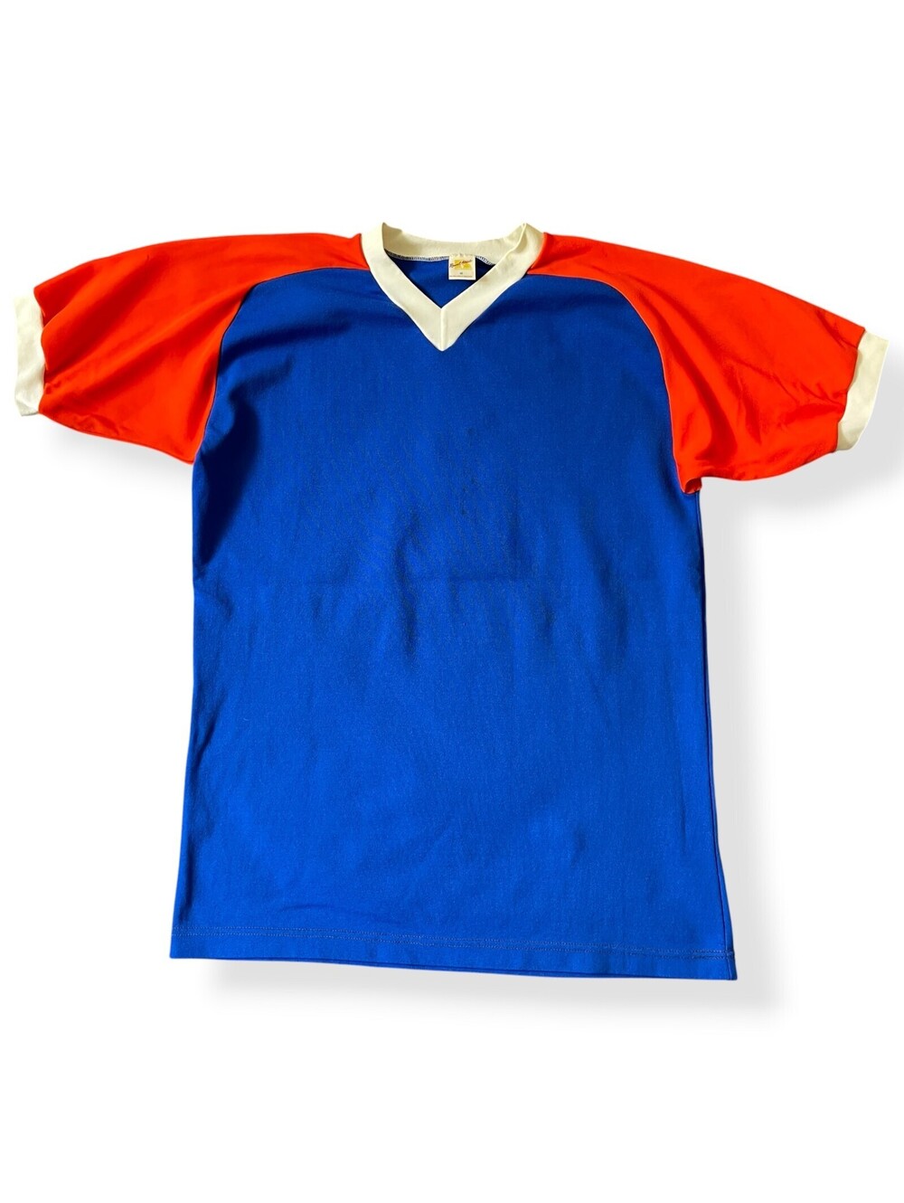 Vintage 1970s Russell Athletic Evangelical Covenant Soccer Jersey Blue Mens M